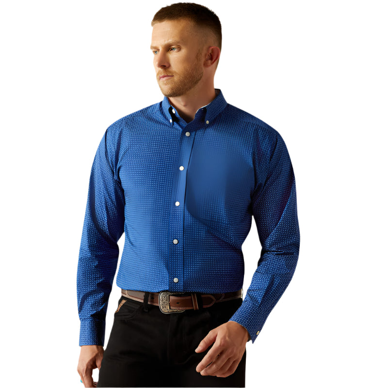 Men's Ariat Wrinkle Free Bodie Classic Fit Shirt 10054721 - Crazy House Western Wear