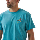 Men's Burlebo Cyan Pintail Triangle Duck Short Sleeve T-shirt SST-PTRI-CYN