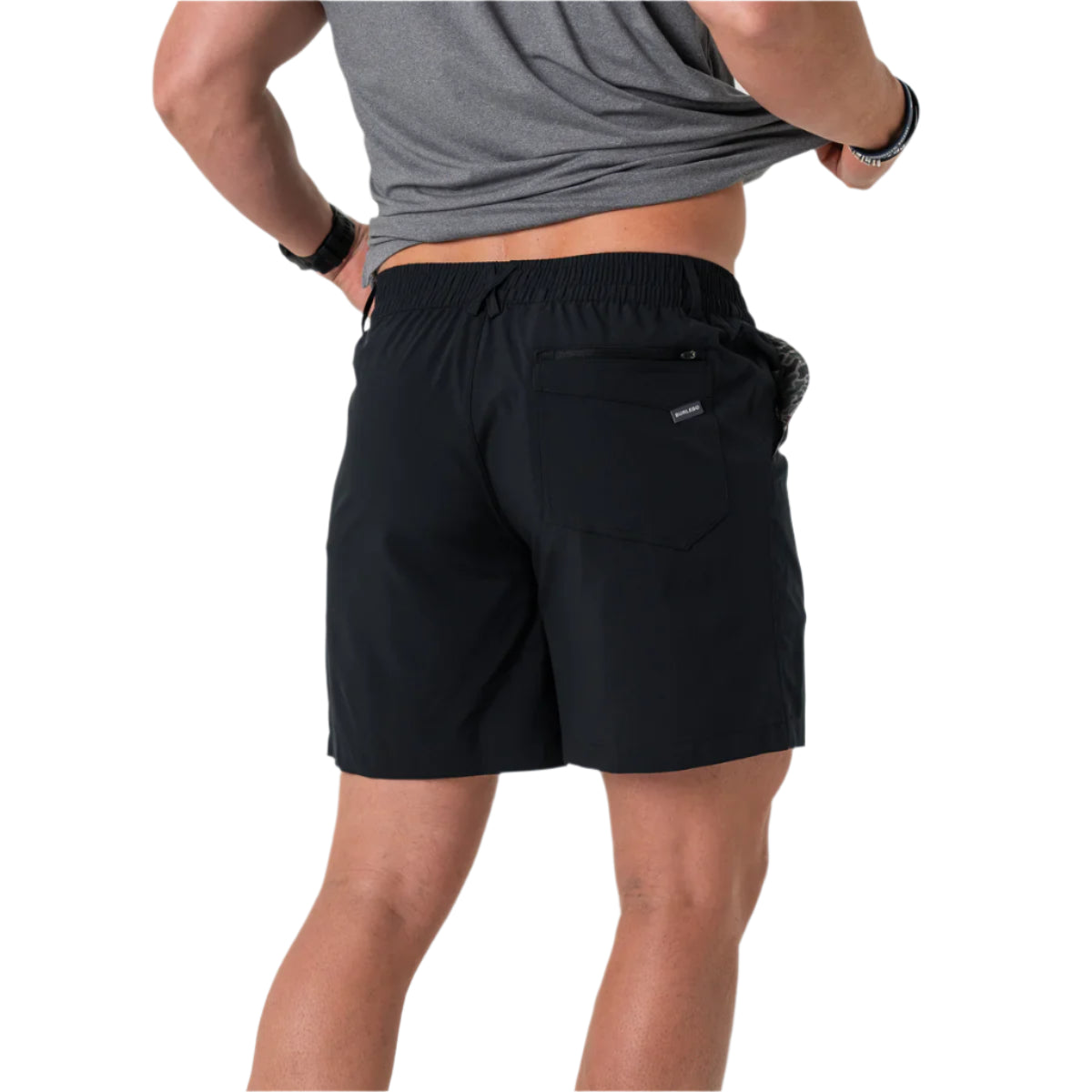 Men's Burlebo Everyday Short - Matte Black - Retro Duck Camo Pocket ES-MB-RDC - Crazy House Western Wear