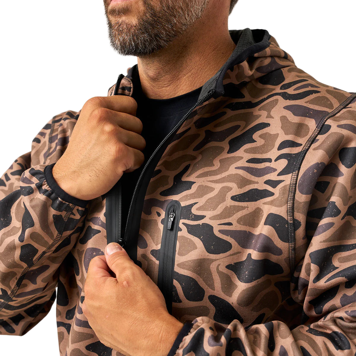 Men's Burlebo Gauge Camo Mid Layer Duke Tech