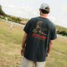 Men's Burlebo Heather Black Duck Wild Short Sleeve T-shirt SST-DKW-BLK