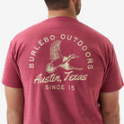 Men's Burlebo Heather Red Classic Duck Short Sleeve T-shirt SST-CLDK-HR