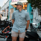 Men's Burlebo Old Glory Pocket Light Khaki Everyday Shorts ES-LK-OLDG