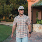Men's Burlebo Performance Western Shirt Duck Hunter Plaid PWS-DKHPL