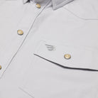 Men's Burlebo Performance Western Shirt - Light Grey PWS-LG - Crazy House Western Wear