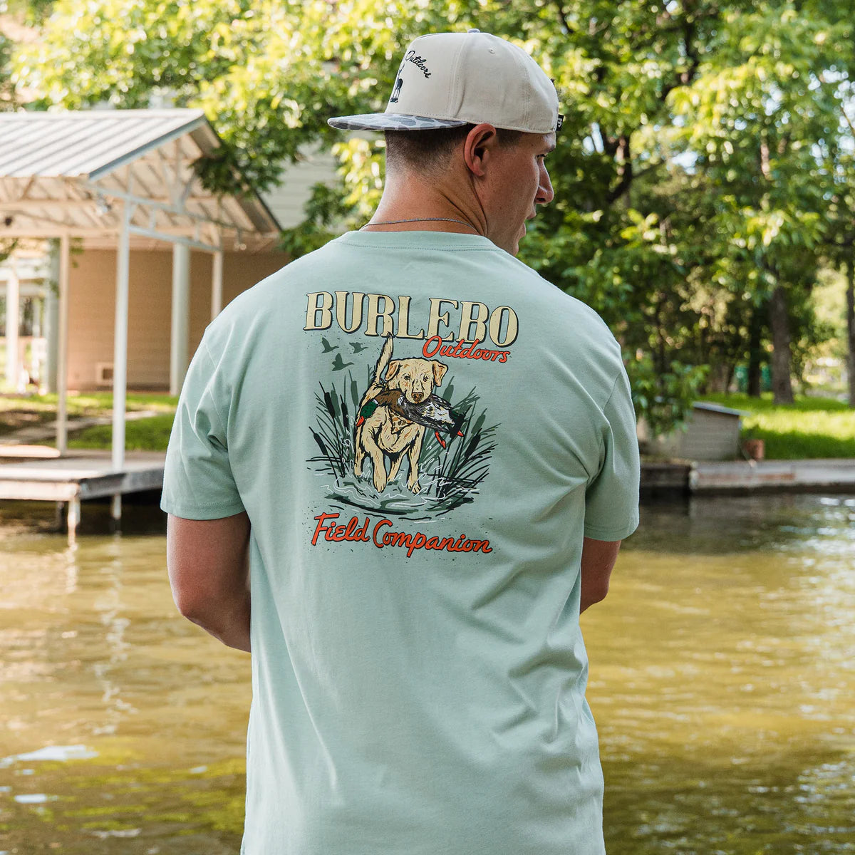 Men's Burlebo Sage Field Companion Short Sleeve T-shirt SST-FC-SGE