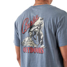 Men's Burlebo Short Sleeve "Moonlight Cowboy" Heather Blue Jean SST-MLCB-HBJ