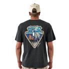 Men's Burlebo Short Sleeve Tee "Whitetail Season" Heather Black SST-WTSZN-HB
