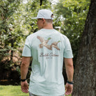 Men's Burlebo Sky Blue Flying Mallards Short Sleeve T-shirt SST-FM-SB