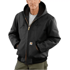 Men's Carhartt Flannel-Lined Active Jac J140 - Loose Fit - Firm Duck J140-BLK - Crazy House Western Wear