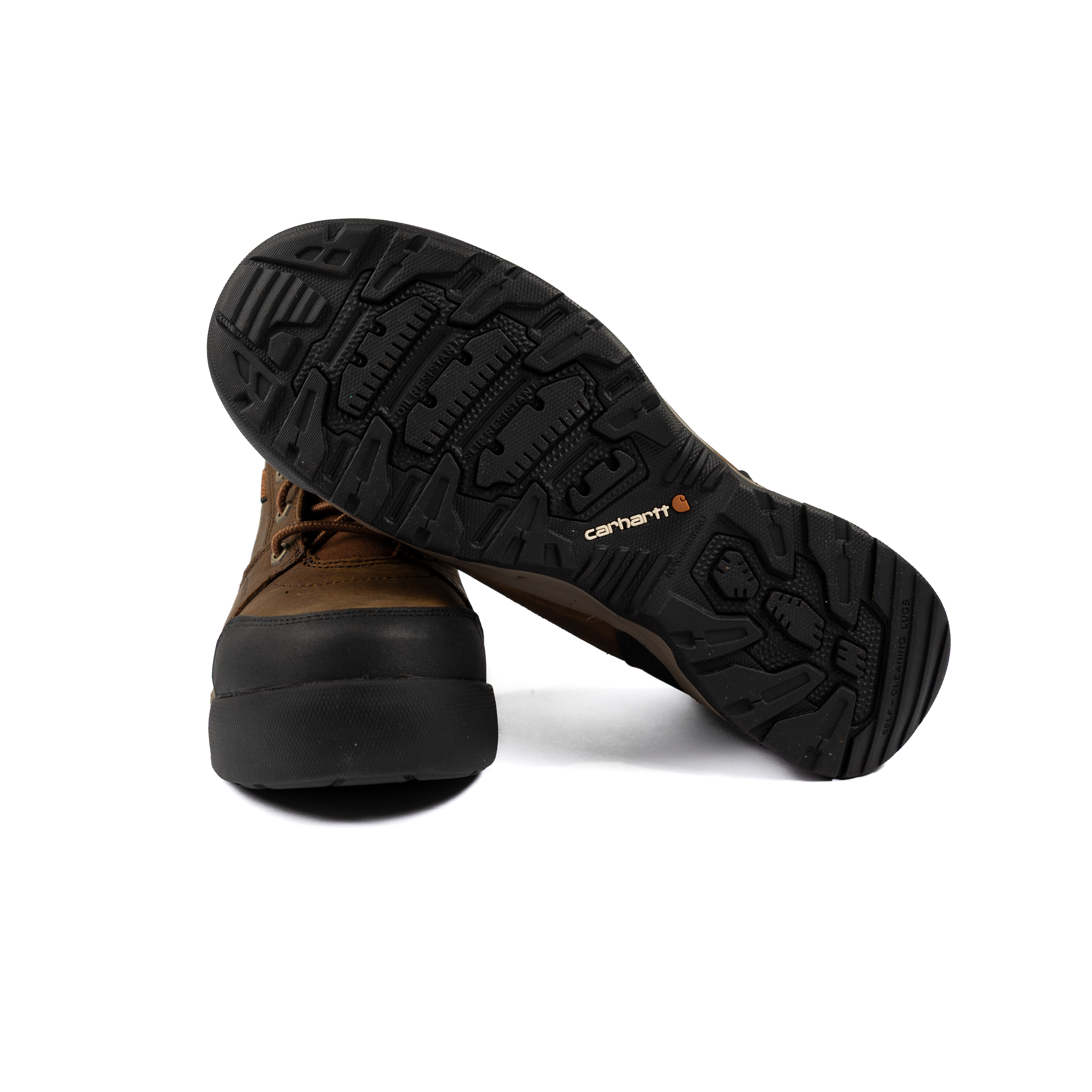 Men's Carhartt Force HD Waterproof Brown Composite Toe Work Boots