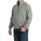 Men's Cinch 1/2 Zip Gray Windbreaker Pullover MWJ1935001