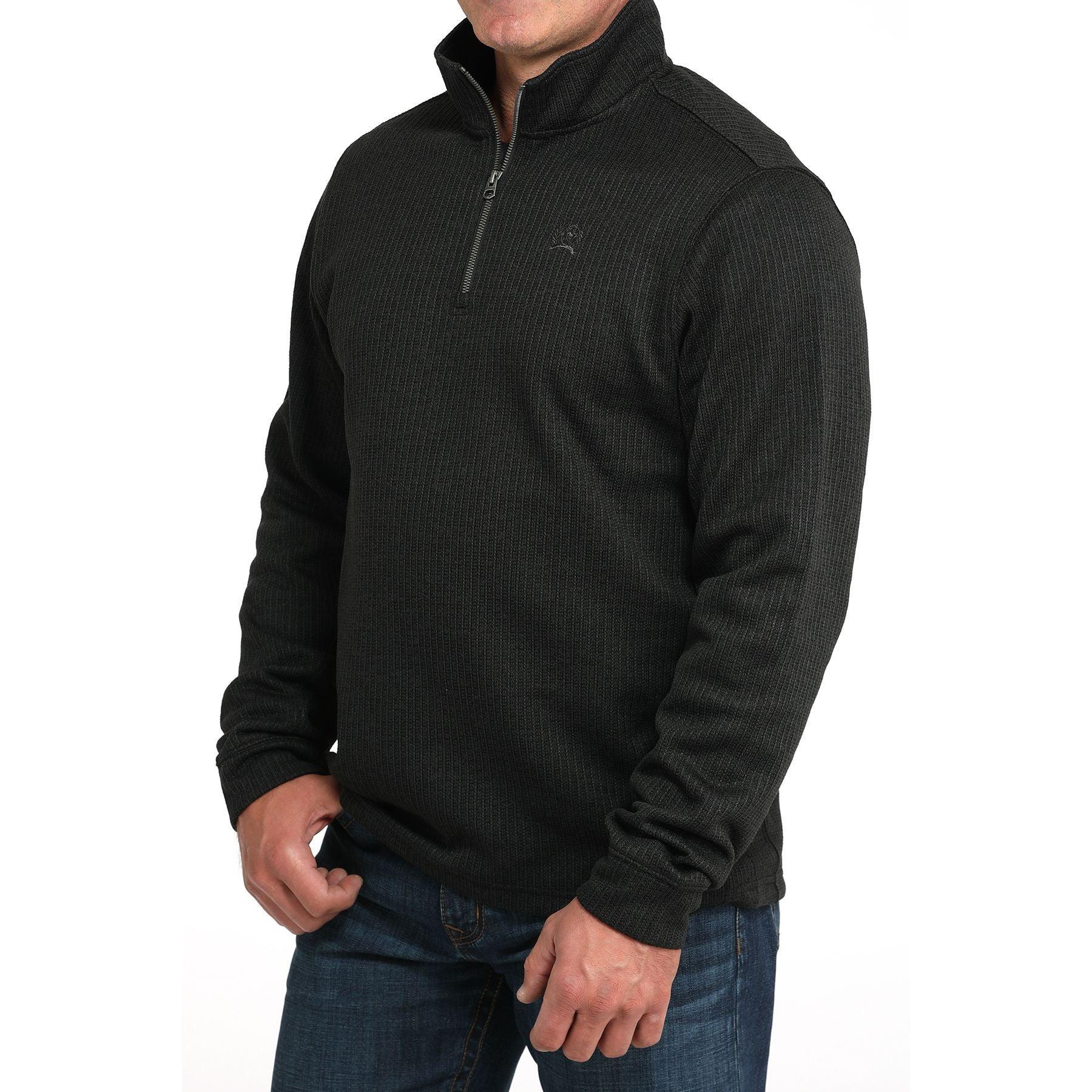 Men's Cinch Black 1/4 Zip Sweater MWK1080019 – Crazy House Western