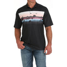 Men's Cinch Black Polo MTK1863044 - Crazy House Western Wear