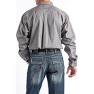 Men's Cinch Gray Button-Down Western Shirt MTW1104238 - Crazy House Western Wear