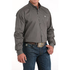 Men's Cinch Gray Geometric Print Shirt MTW1105960