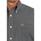 Men's Cinch Grey/Black Long Sleeve shirt MTW1105914 - Crazy House Western Wear