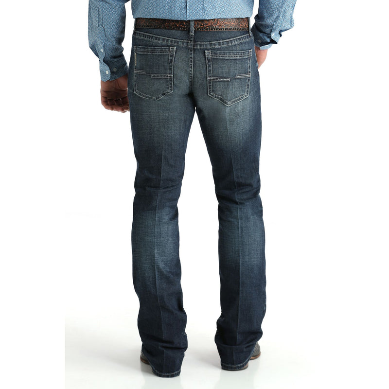Men's Cinch Ian Slim Mid Rise Boot Cut Dark Wash Jeans MB32436001