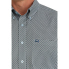 Men's Cinch Light Blue Print ArenaFlex Short Sleeve Shirt MTW1704149 - Crazy House Western Wear