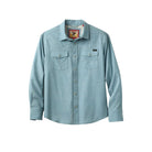 Men's Cinch Long Sleeve Blue Arenaflex Western Camp Shirt MTW1403006