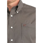 Men's Cinch Long Sleeve Navy Print Button Up Shirt MTW1106020