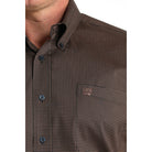 Men's Cinch Long Sleeve Printed Navy Button Up MTW1106019