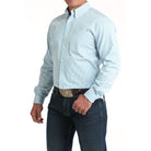Men's Cinch Long Sleeve White Stripe Western Shirt MTW1347145