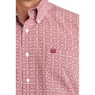 Men's Cinch Medallion Print Long Sleeve Button Down Shirt MTW1106052