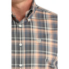 Men's Cinch Multi Color Plaid Print Button Down Shirt MTW1105965 - Crazy House Western Wear
