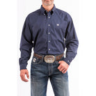 Men's Cinch Navy Button-Down Western Shirt MTW1104667 - Crazy House Western Wear