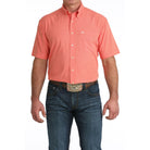 Men's Cinch Plaid Arenaflex Short Sleeve Button Up Shirt MTW1725003