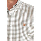 Men's Cinch Plaid Button Up Long Sleeve Shirt MTW1105983