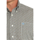 Men's Cinch Scalloped Diamond Long Sleeve Button Down Shirt MTW1105950-CRE - Crazy House Western Wear