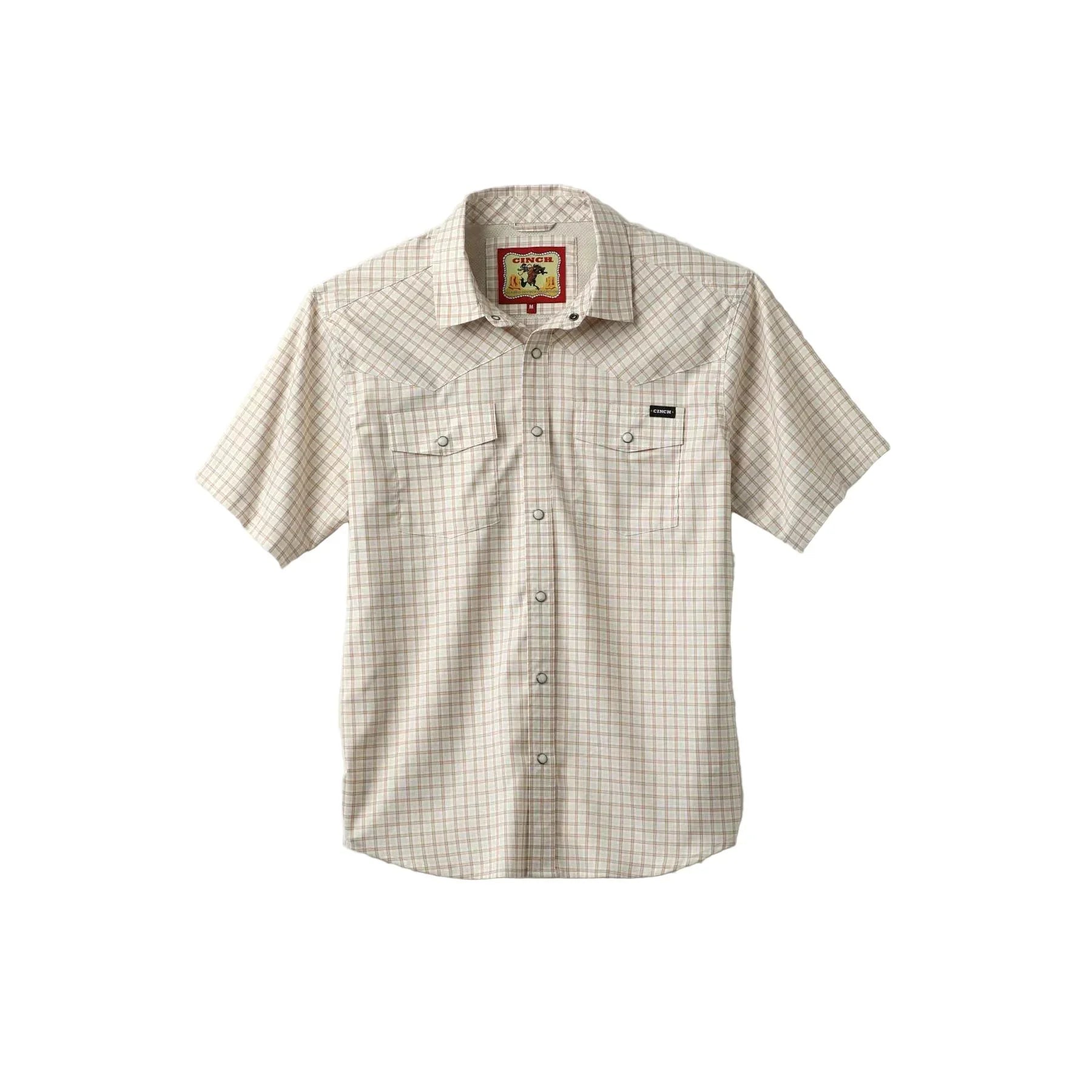 Men's Cinch Short Sleeve Camp Western Snap Shirt MTW1402012