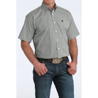 Men's Cinch Short Sleeve Geo Printed Button Up Shirt MTW1111517
