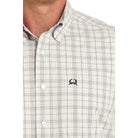 Men's Cinch Short Sleeve Plaid Button Up Western Shirt MTW1725002 - Crazy House Western Wear
