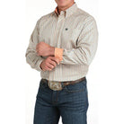 Men's Cinch Tencel Cream Stripe Print Shirt MTW1105963 - Crazy House Western Wear