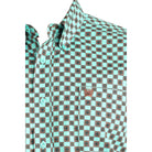 Men's Cinch Turquoise Geo Print Button Down Shirt MTW1106036