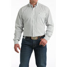 Men's Cinch White Printed Long Sleeve Shirt MTW1106013