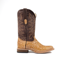 Men's Cowtown Tooled Print Cowhide Boots Q6152