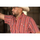 Men's Ferrell Short Sleeve Snap The Brooks in Red Shirt FPS1026003