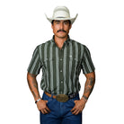 Men's Ferrell Short Sleeve "The Tucker" In Green Snap Shirt FPS1026008