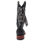 Men's Ferrini Black Caiman Print Square Toe Boots 4039304