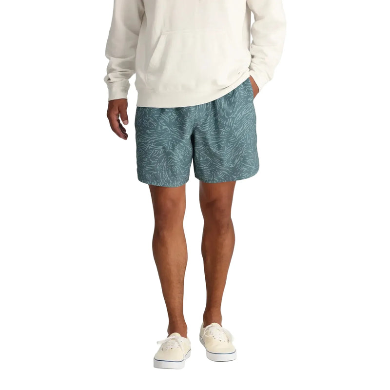 Men's Free Fly Tidal Flow Print Stormy Sea Reverb Shorts- 7" MRVBS-806