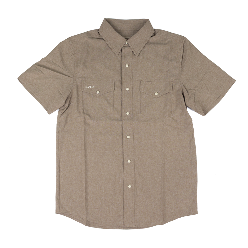 Men's Game Guard Short Sleeve Bark Stockyard Shirt 1060:HBRK