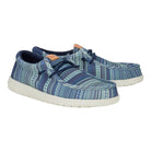 Men's Hey Dude Wally Surf Shawl Navy Blazer & Multi Shoes 43092-4UX