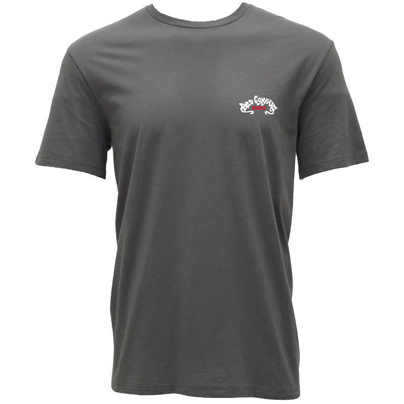 Men's Hooey Bad Company T-shirt Dark Gray with Black & Red Logo HT1831DKGY
