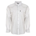 Men's Hooey "Dos Sol" Long Sleeve Pearl Snap Shirt HT1762WH - Crazy House Western Wear