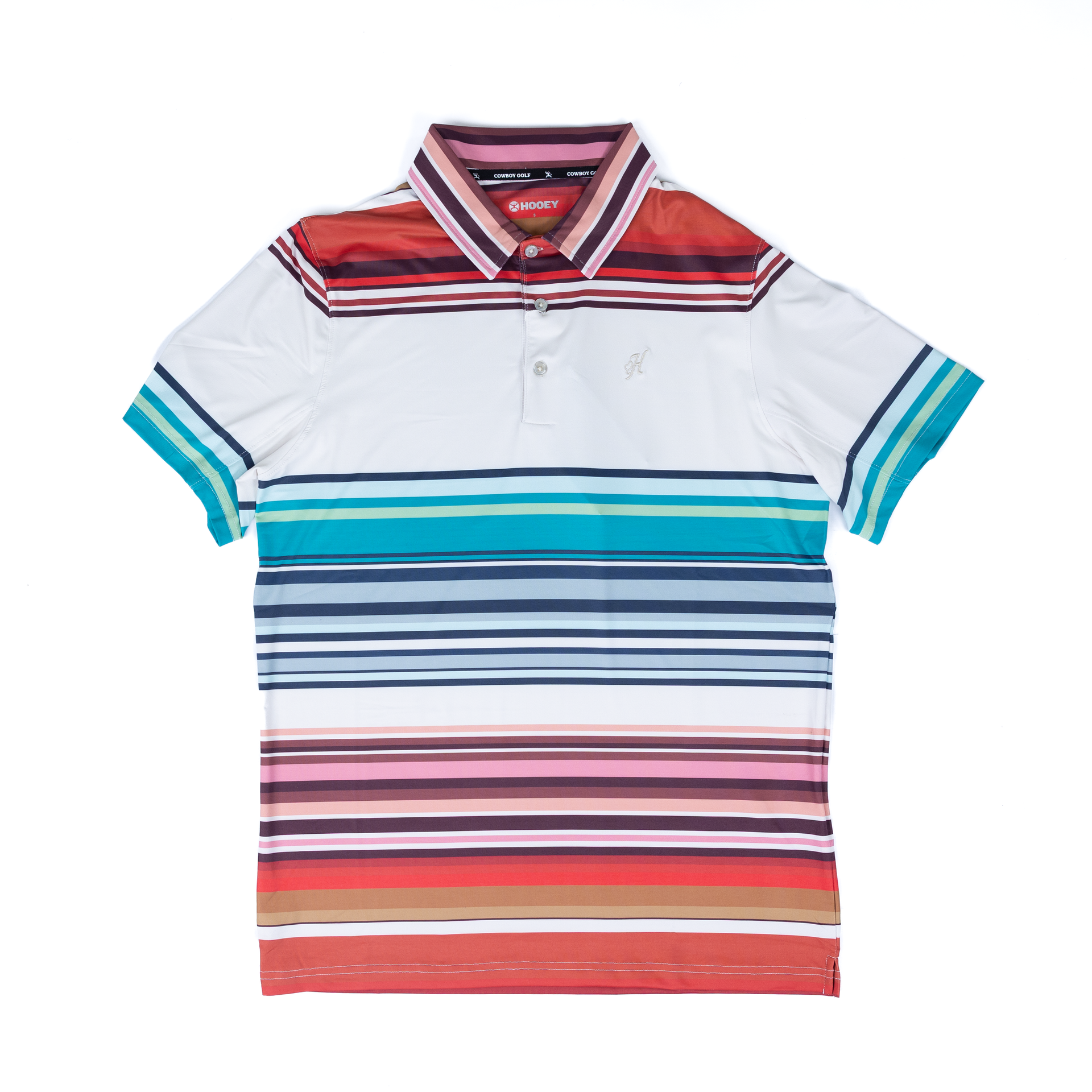 Men's Hooey Gardenia Weekender Multicolor Short Sleeve Polo