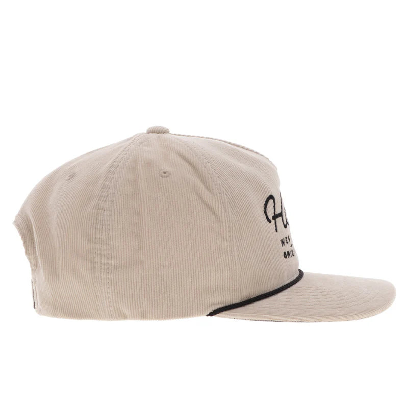 Men's Hooey Hat Cream Corduroy with Black Stitching 2560T-CR